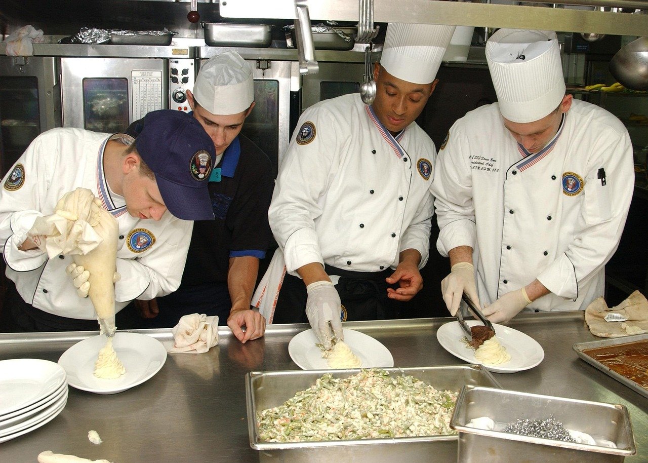 kitchen, culinary, cooks, helpers, preparing, food, presentation, assembly line, culinary, culinary, culinary, culinary, culinary